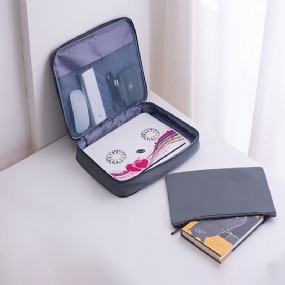 Dvojitý Zips Multifunkčné Digitálne Produkty Cestovná Úložná Taška Nylonový Materiál Elektronická