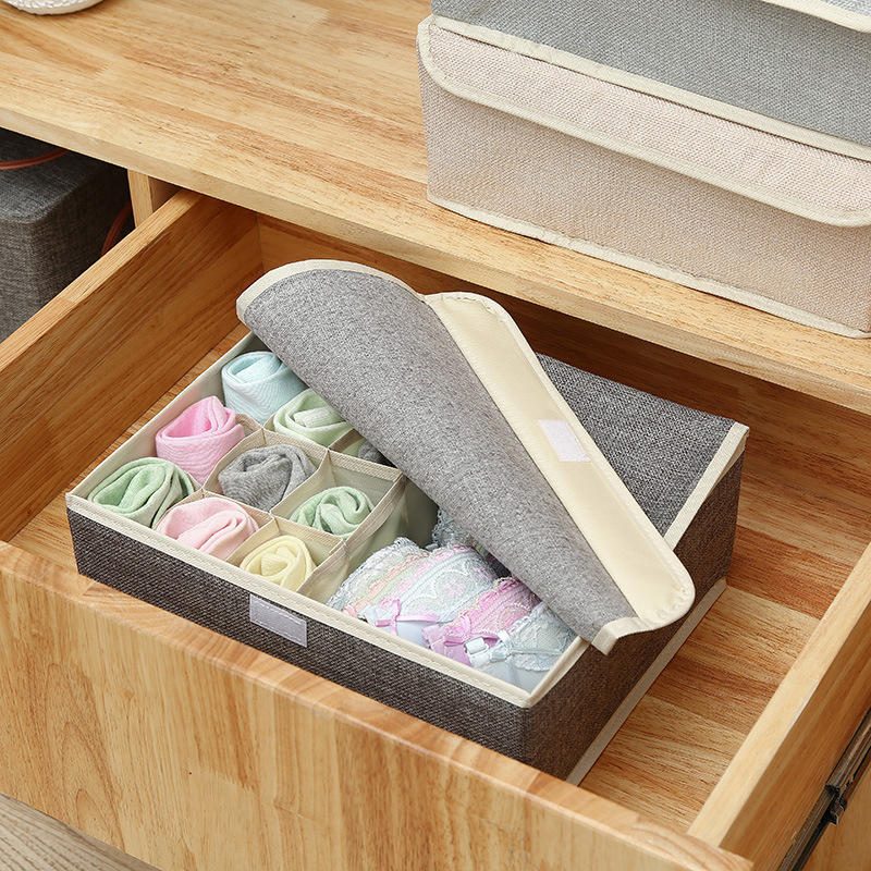 Úložný Box Na Bavlnenú Spodnú Bielizeň Multi-zložiteľný Podprsenka Ponožky Na Box Časti Úložného Boxu