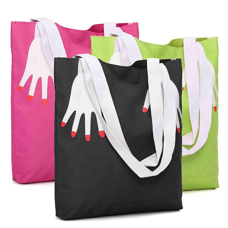 Women Large Totes Plátenná Kabelka Multi Palm Preppy Style Messenger Bag