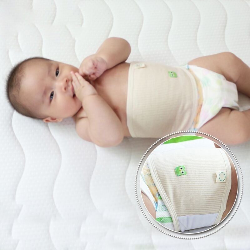 Baby Bellyband Stripe Bavlnený Chránič Gombíkov Mäkká Ochrana Pupka