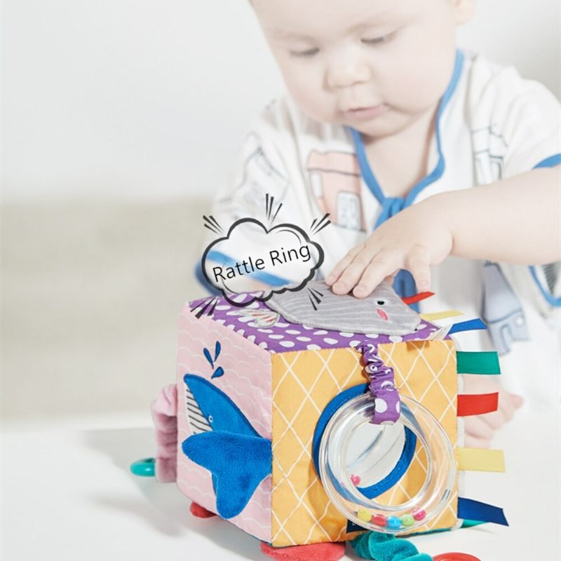 Baby Cloth Square Sound Mirror Senzory