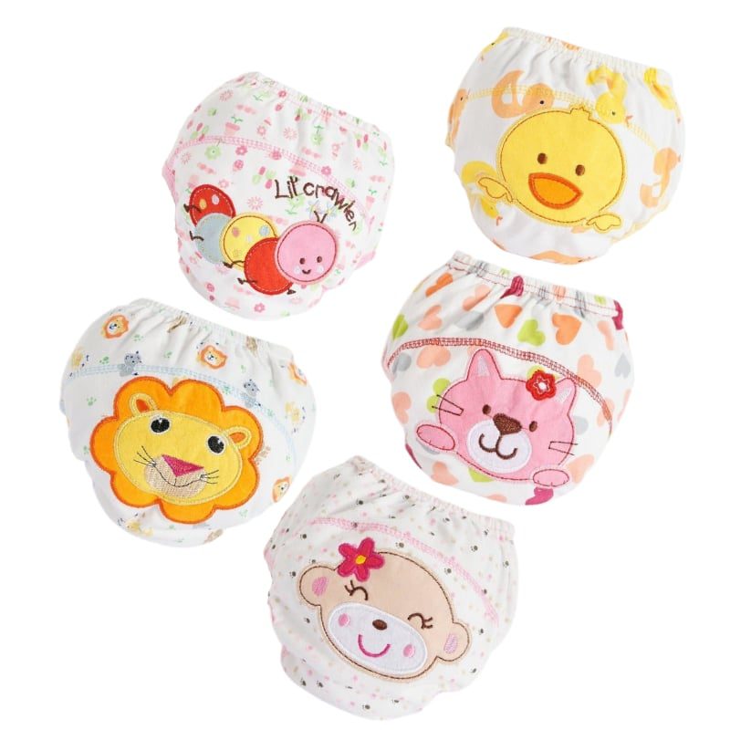 Baby Cotton 1pcs Training Nohavičky Roztomilé Opakovane Použiteľné