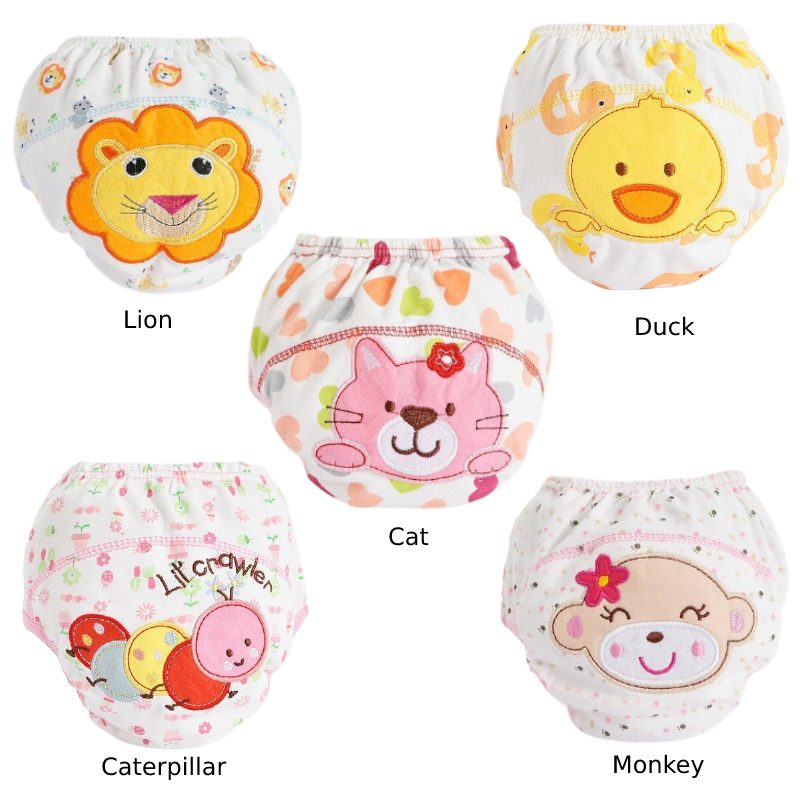 Baby Cotton 1pcs Training Nohavičky Roztomilé Opakovane Použiteľné