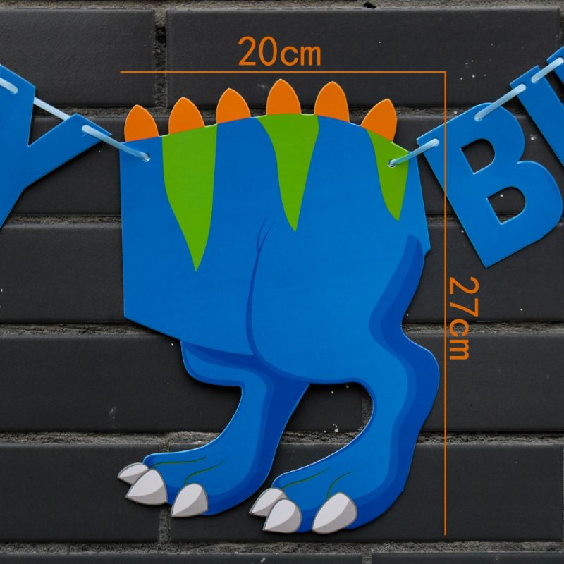 Baby Happy Birthday Dinosaur Party Dekor Shower