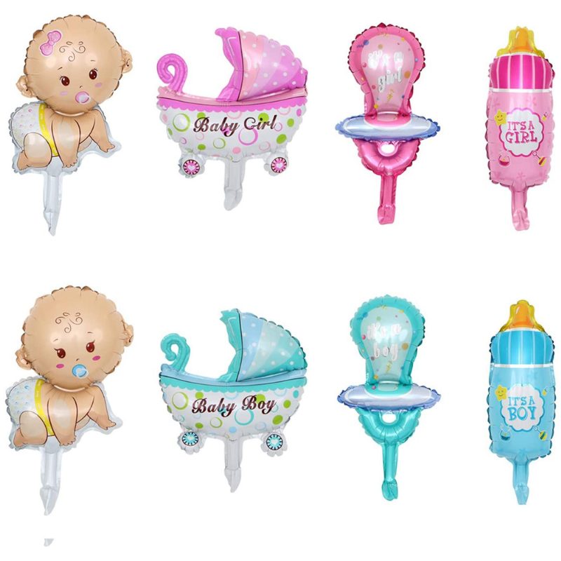 Baby Shower Boys Girls Party Balloon Decorations 5pcs