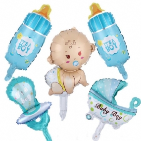 Baby Shower Boys Girls Party Balloon Decorations 5pcs