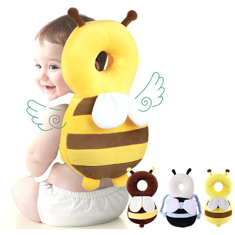 Batoľa Baby Head Protection Vankúš Backpack Wear – Bee