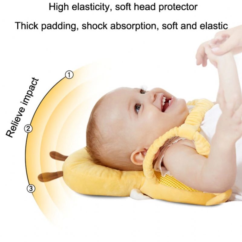 Batoľa Baby Head Protection Vankúš Backpack Wear – Bee