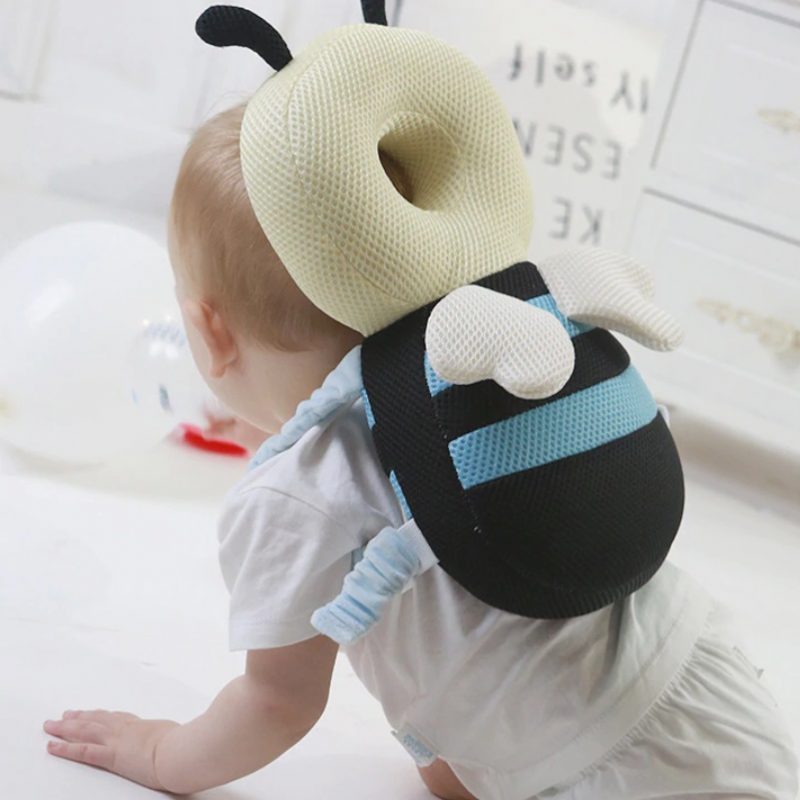 Batoľa Baby Head Protection Vankúš Backpack Wear – Bee