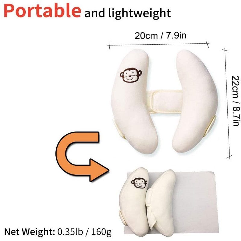 Detský Cestovný Vankúšik S Opierkou Hlavy A Krku S Podporou Banánového Tvaru