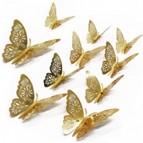 Nálepky Na Dekoráciu Steny 3d Motýľ – 12 Bal