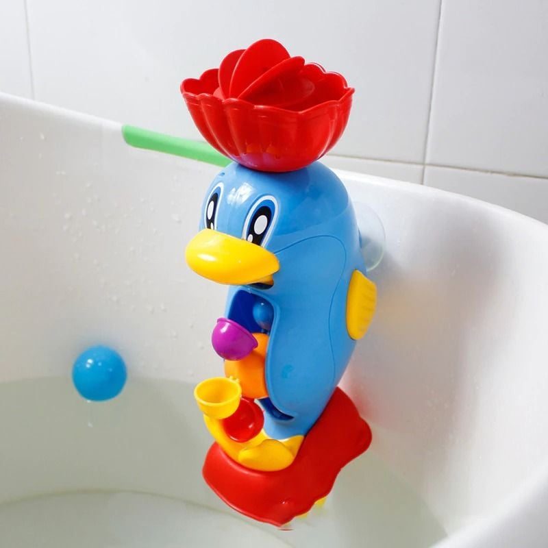 Ružová Kačica Waterwheel Baby Shower Hračky