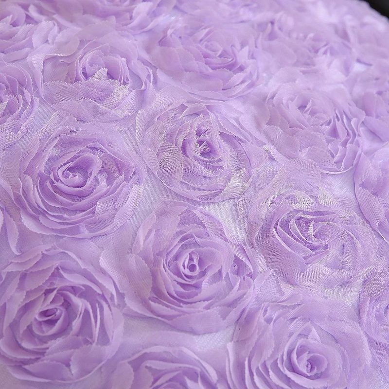 1 Ks Romantická Šifónová Ozdobná Obliečka Na Vankúšik Purpurové Kvety Ruže Na Vankúš Do Domácnosti