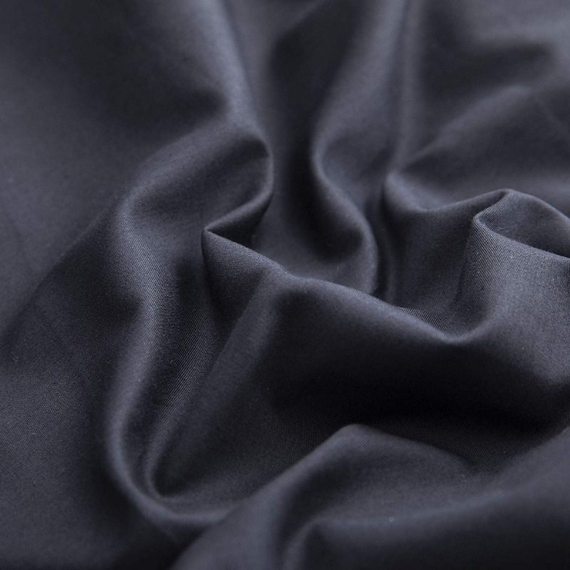 3-dielna Čipkovaná Súprava Posteľnej Bielizne 100% Bavlna Luxusná Pevná Čierna Obliečok Na Prikrývku Hypoalergénna So Zapínaním Na Skrytý Zips