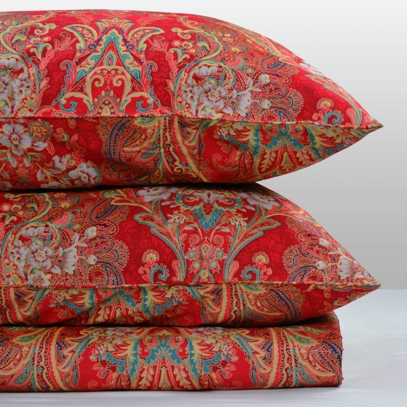 3 Ks Paisley Damask Pattern Bohemian Obliečky Na Periny Kvalita 100% Egyptská Bavlna Počet Nití 1000 Super Soft