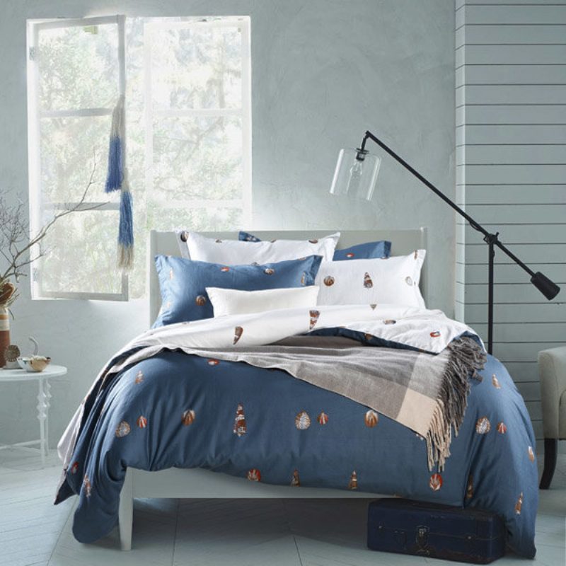 4ks Suit Cotton Conch Predestined Love Printen Thicken Bed Sets
