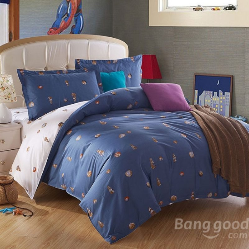 4ks Suit Cotton Conch Predestined Love Printen Thicken Bed Sets