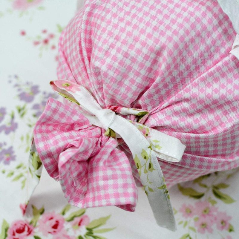 Bavlnené Dekoratívne Vankúše Romantické Ružové Kvetinové S Hypoalergénnou Vložkou Na Pohovku 1 Ks - Vankúš Canday
