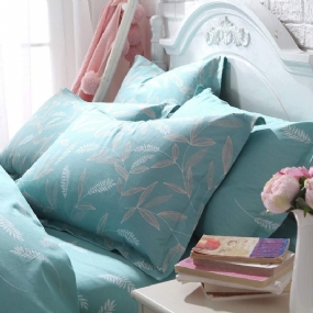 Farmhouse Shabby Teal Floral Vankúš Shams Súprava Obliečky Na Paplón Zo 100 % Bavlny Super Mäkká Hypoalergénna So Zapínaním Na Skrytý Zips 2 Kusy Štandardná Veľkosť