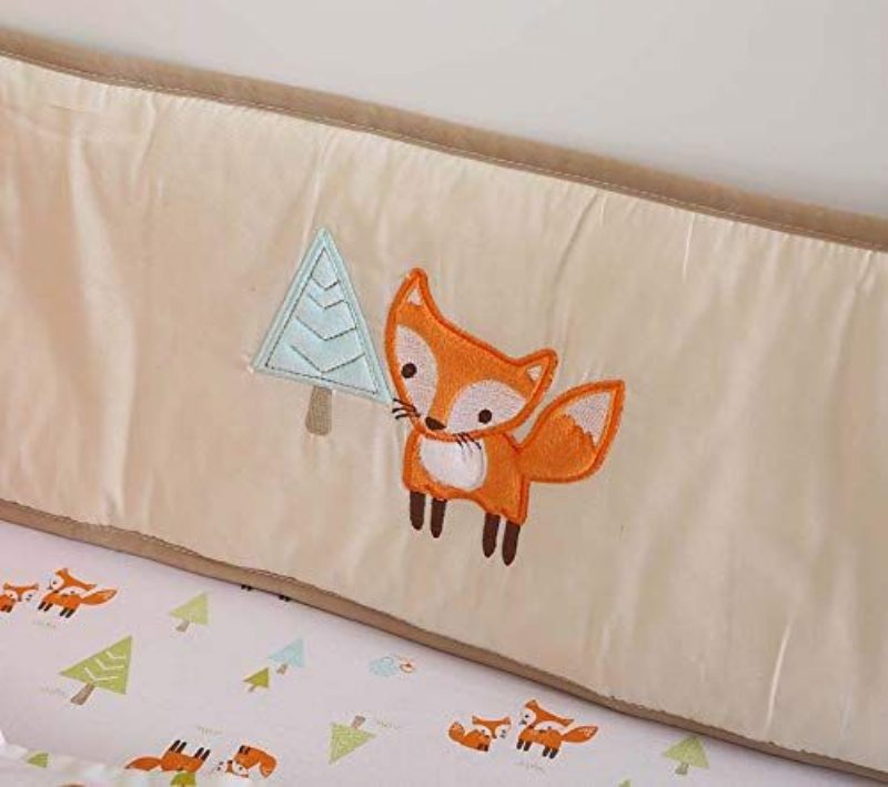 Hravá Súprava Obliečok Do Postieľky Fox Mint Posteľná Bielizeň S Mriežkou Arrow Print Do Detskej Woodland Nursery Viacfarebná Unisex 8ks