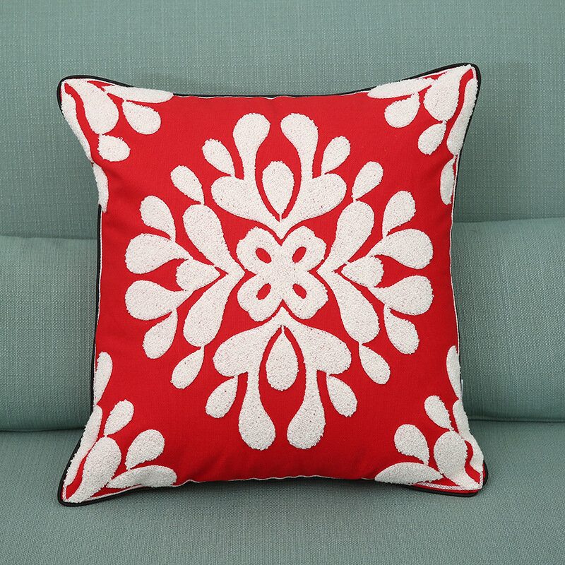 Nové Vianočné Puzdrá Na Vyšívanie Na Vankúš Z Čistej Bavlny Santa Snowflake Cushion Cover