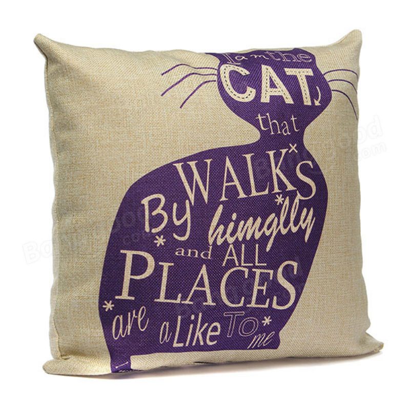 Obliečka Na Vankúšik Cartoom Cats Throw Na Vankúš Home Decor