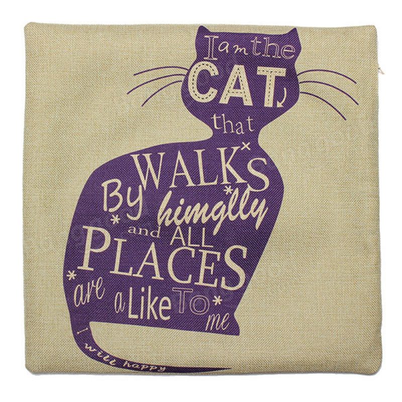 Obliečka Na Vankúšik Cartoom Cats Throw Na Vankúš Home Decor