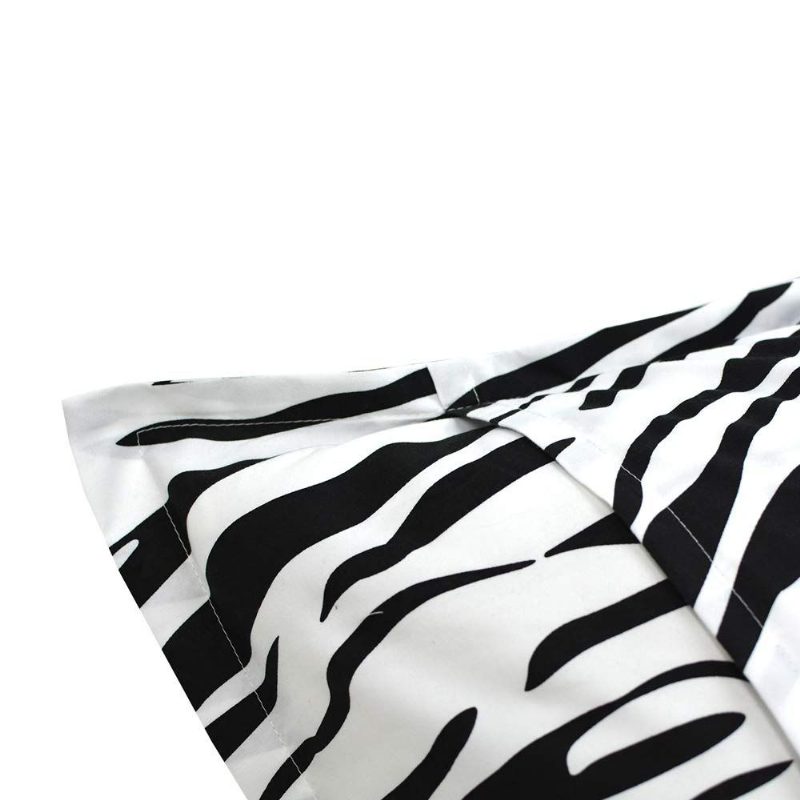 Obliečky Na Vankúše Z Mikrovlákna – 2 Kusy Zebra Stripe Black And White