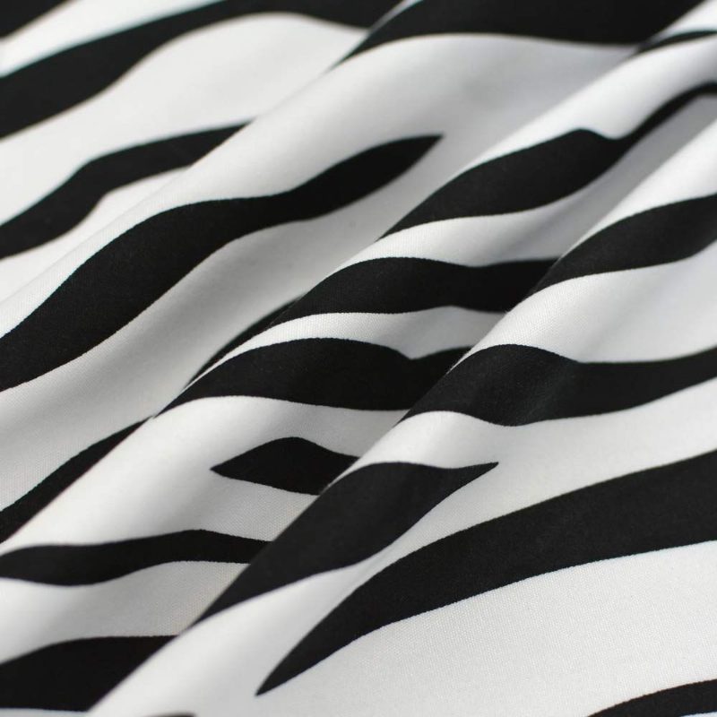 Obliečky Na Vankúše Z Mikrovlákna – 2 Kusy Zebra Stripe Black And White