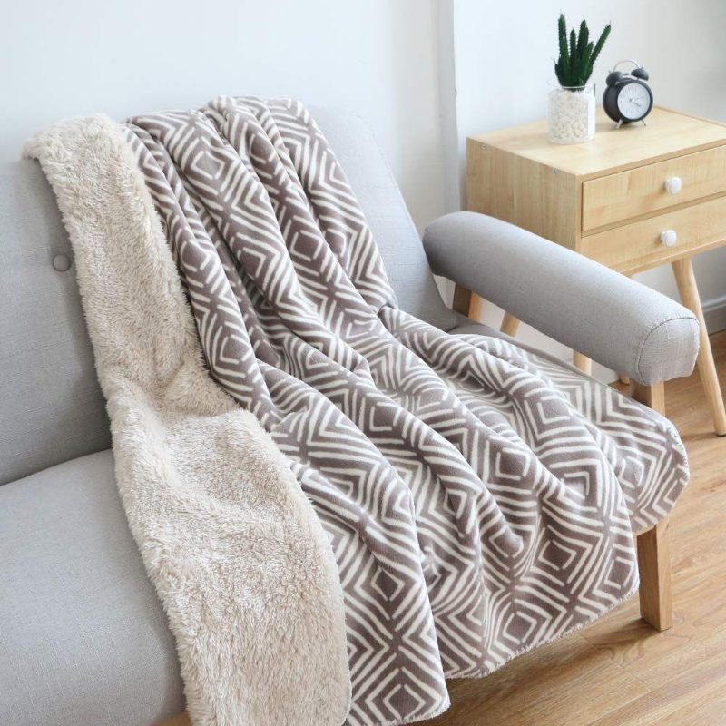 Sherpa Throw Deka Pohovka Stolička Ľahká Celosezónna 50 X 60 Palcov