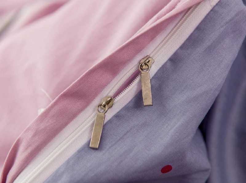 Súprava Dievčenskej Posteľnej Bielizne Zo 100 % Bavlny 3 Ks Ružových Obliečok Na Perinu So Vzorom Motýľa