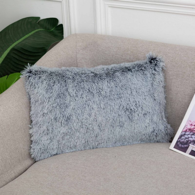 Vankúš S Dlhými Vlasmi Nočný Gradient Color Back Cushion Plyšová Obliečka Na