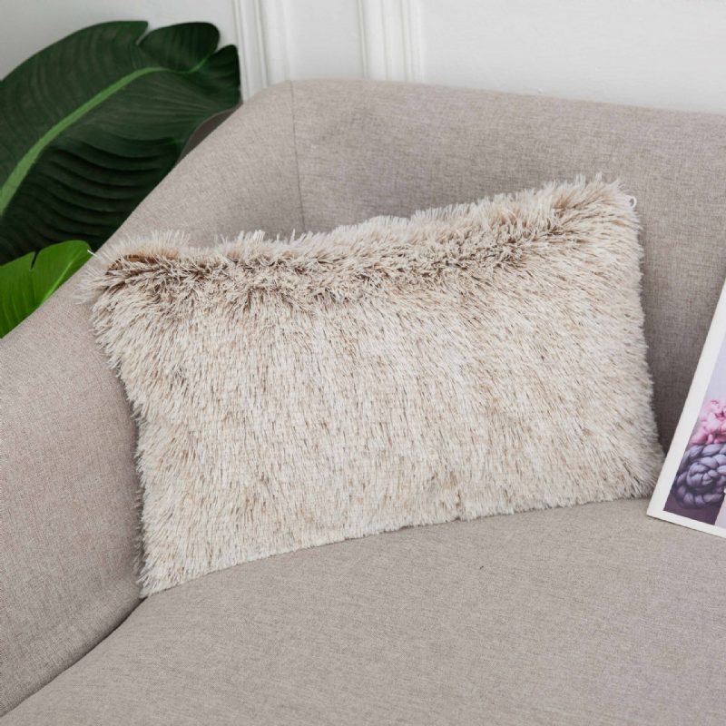 Vankúš S Dlhými Vlasmi Nočný Gradient Color Back Cushion Plyšová Obliečka Na