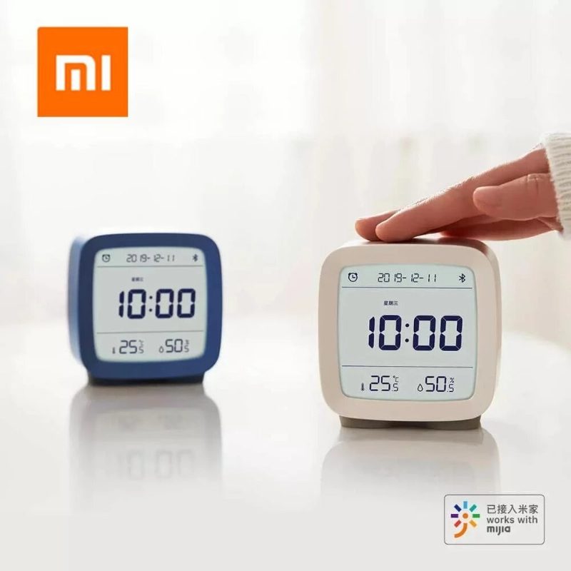 Bluetooth Budík Xiaomi Cleargrass Inteligentné Ovládanie Teplota Vlhkosť Displej Lcd Obrazovka Nastaviteľné Nočné Hodiny Pracujte S Aplikáciou Mijia