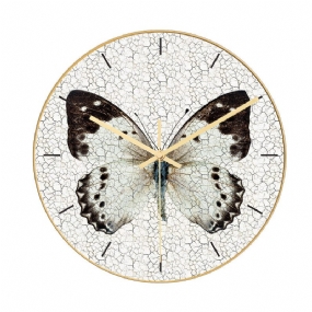 Cc012 Kreatívny Vzor Motýľa Nástenné Hodiny Stlmené Quartzové Pre Dekorácie Domácej Kancelárie