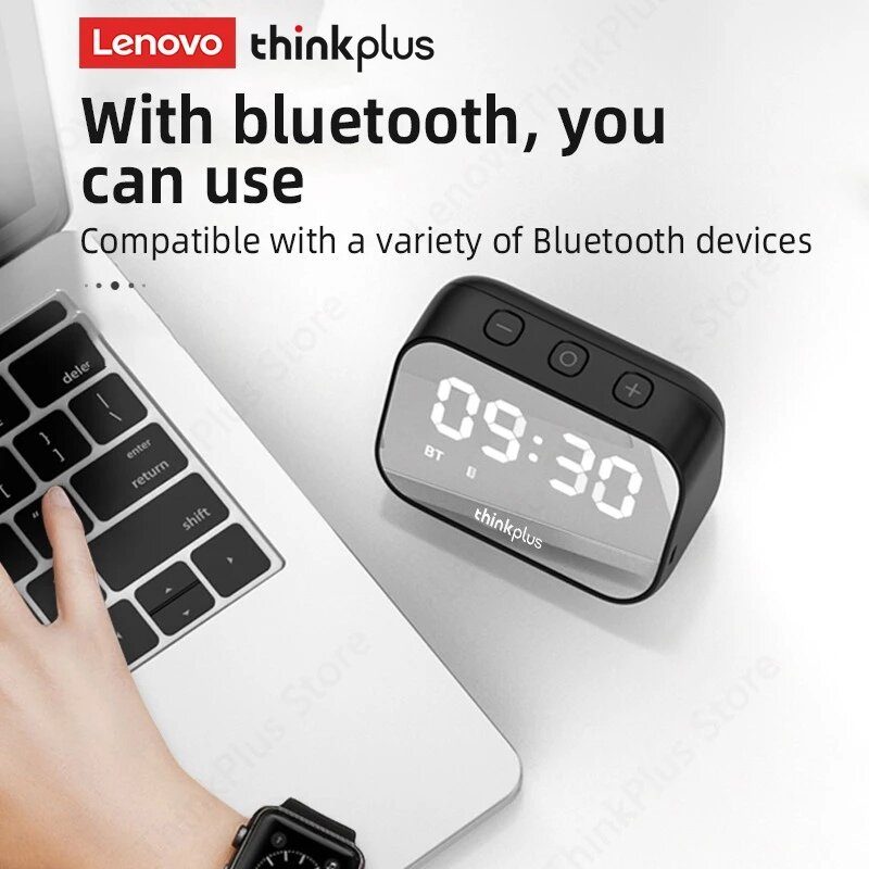 Thinkplus Ts13 Reproduktor Budík Zrkadlo Bezdrôtový Bluetooth Led Digitálny Stereo Stolný Počítač