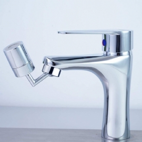 360-stupňový Otočný Kohútik Univerzálny Sieťovinový Nástavec Proti Striekajúcej Hlave Dvojitý Model Bubbler Faucet Extender Pre Kúpeľňu A Kuchyňu