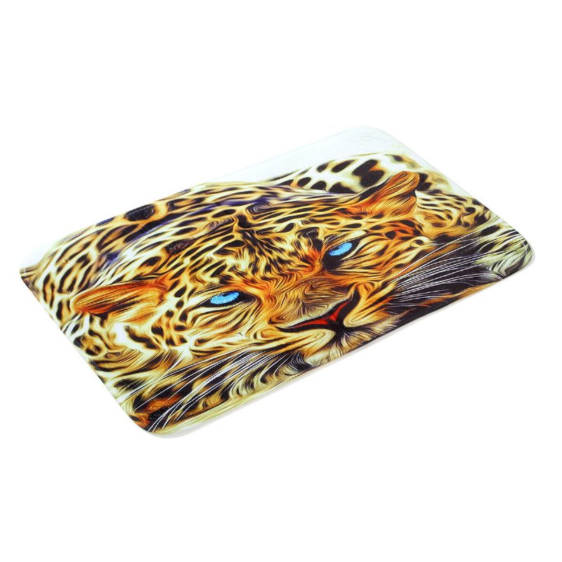 3ks Leopard Panttern Domáca Kúpeľňa Protišmyková Podložka Koberec Koberček Toaleta Poťahy Na Sedadlo Súprava Rohoží