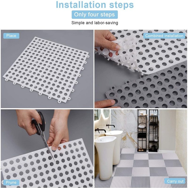 Spliced Bath Mat Wc Kuchyňa Bazén Vodotesný