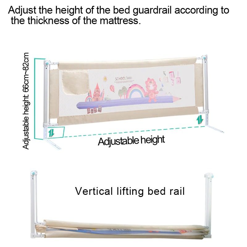 Detská Posteľ Rail Guard Plot Guardra Bezpečnostná Skladacia Brána