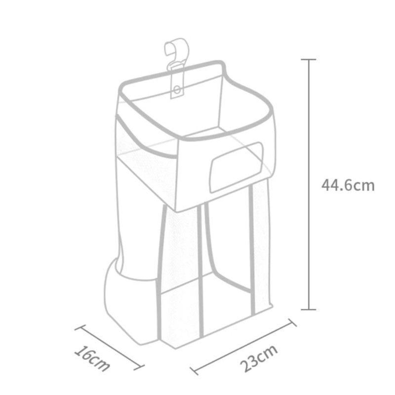 Detský Organizér Závesná Taška Multifunkčný Nosič Plienok