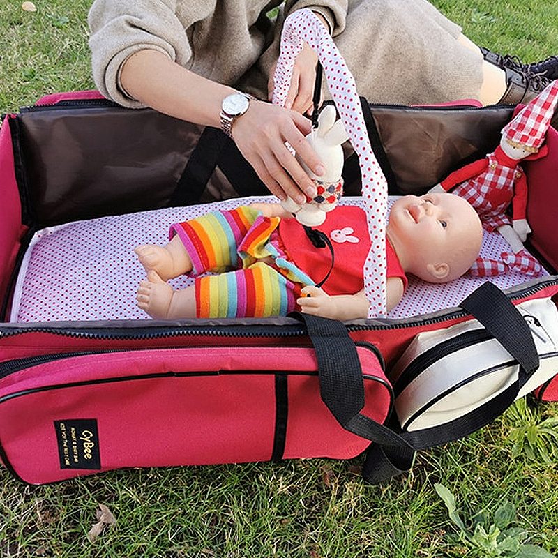 Mommy Bag Prenosná Detská Postieľka Skladacia Posteľ