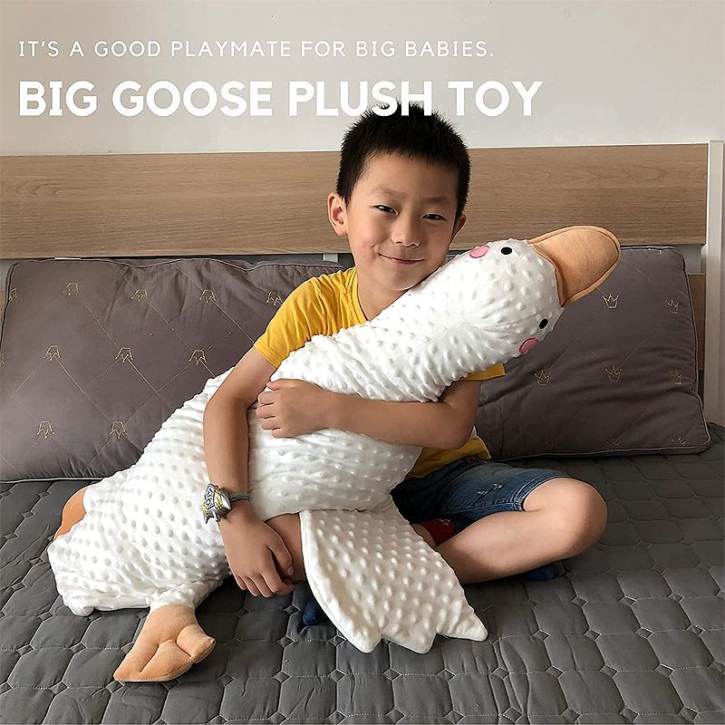 White Goose Newborn Baby Comfort Vankúš