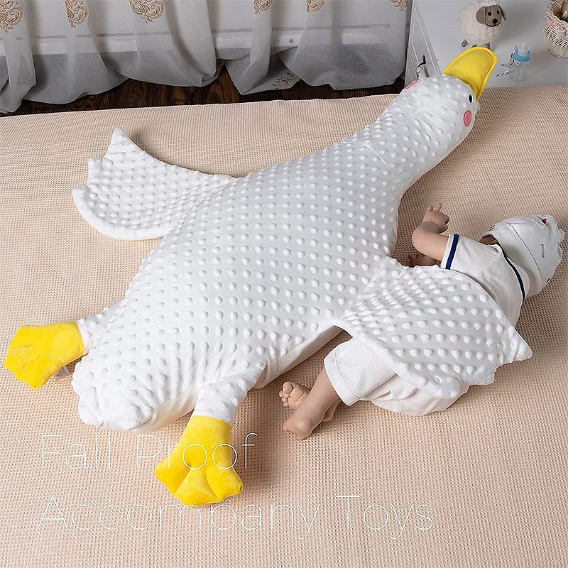 White Goose Newborn Baby Comfort Vankúš