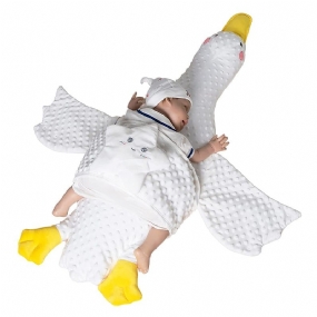White Goose Newborn Baby Comfort Vankúš