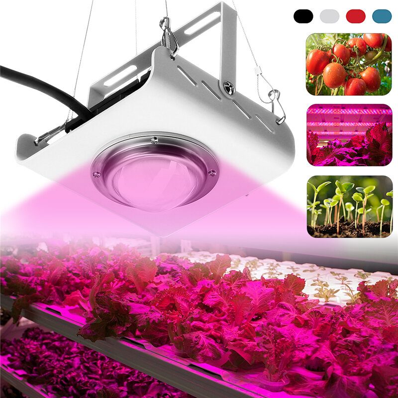 144led Cob Plant Grow Light Full Spectrum 380-800nm 4000k Hydroponic Growth Lamp