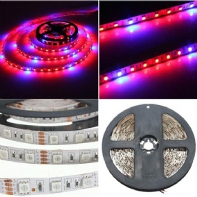 1m 2m 3m 4m 5m 3:1 5050 Smd Led Nevodotesné Svetlo Na Hydroponické Pestovanie Rastlín Dc12v