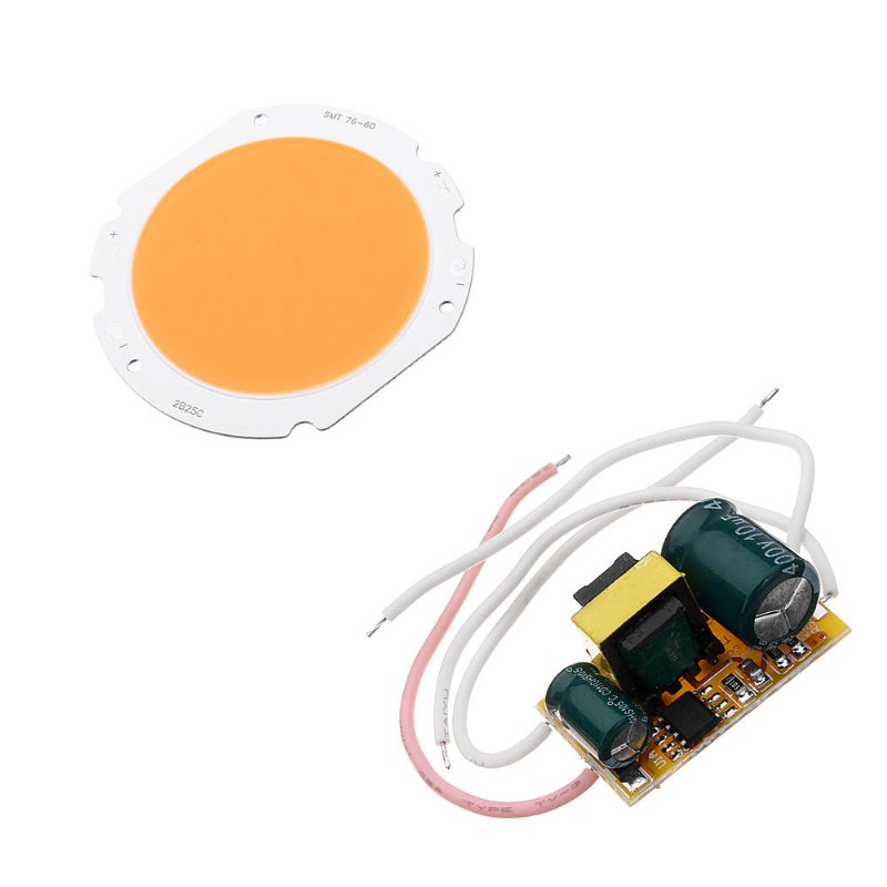 20w Led Cob Guľatý Čip Na Pestovanie Diy S Ac90-240v Napájacím Zdrojom Pre Izbovú Rastlinu