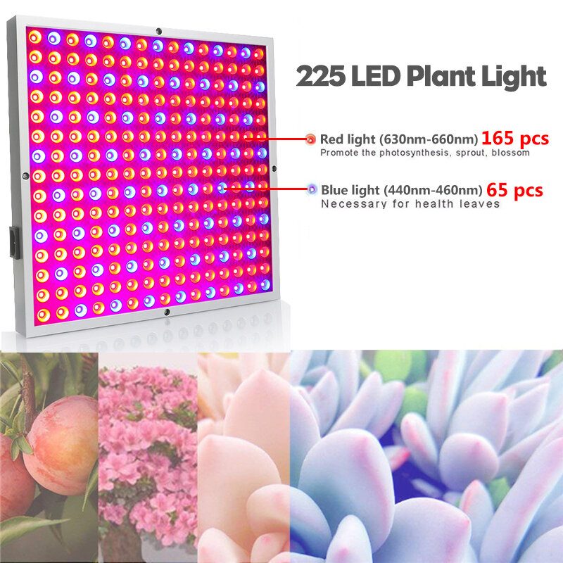 45w Led Grow Light Panel Rastúca Lampa Hydropónia Vnútorné Osvetlenie Kvetov Zelenina Ac85-265v