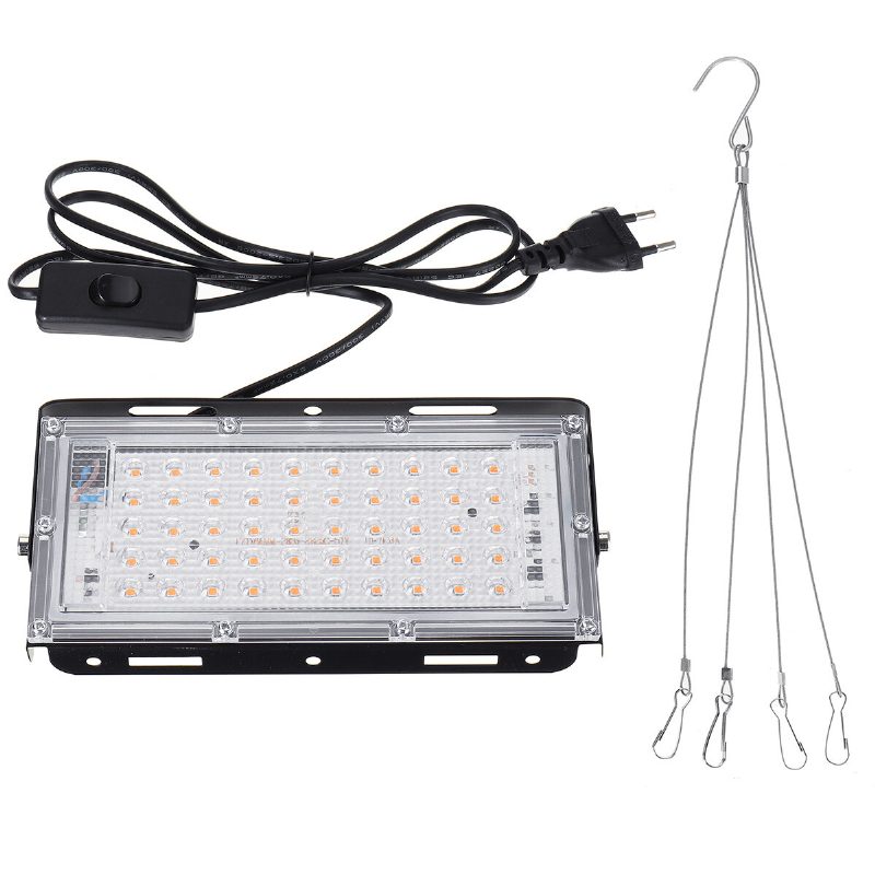 50/96 Led Grow Light Plné Spektrum Skleníkových Rastlín Zelenina Kvet Hydroponie Ip65 Vodotesná Lampa